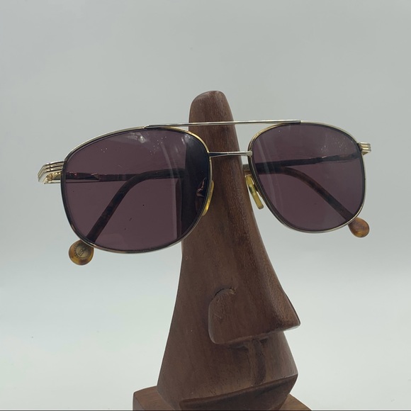 Vintage ESQ Tortoise/Silver Aviator Sunglasses - Picture 2 of 6